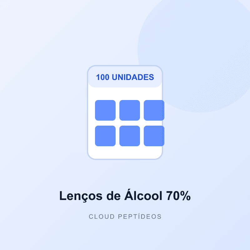 Lenços de Álcool 70% — 100 unidades